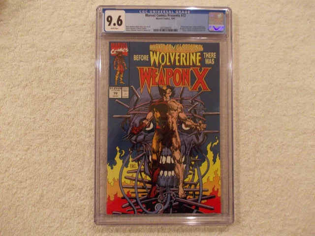 Marvel Comics Presents 72 1991 Cgc 9.6 1St Wolverine As Weapon X Mcu Key X-Men