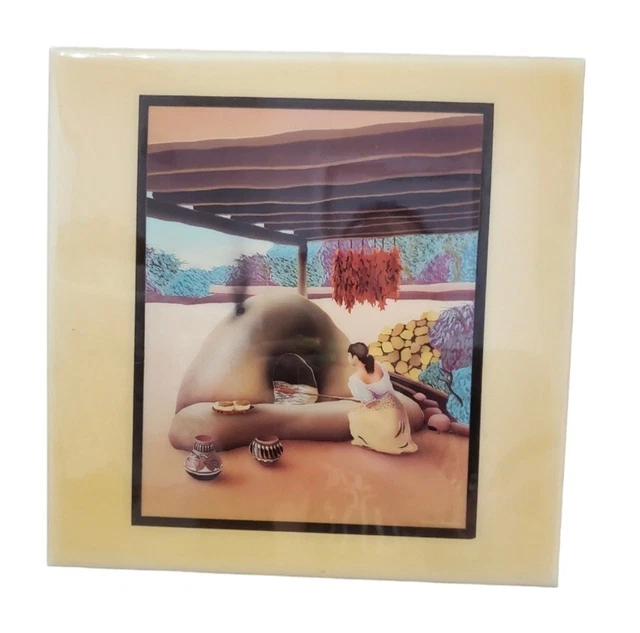 ROBERT ARNOLD Southwest Ceramic TILE Harmony Design A DAYS BREAD 8" Sq