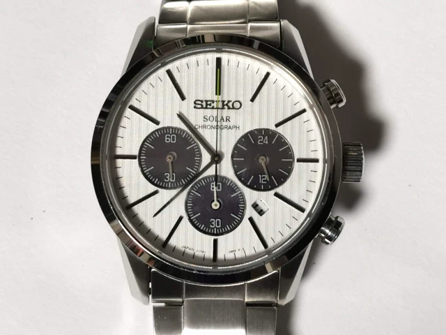 SEIKO SPIRIT SBPY133 JDM Panda Solar Sapphire Mens Chronograph V175 0BJ0 SBPY085 249.00 PicClick