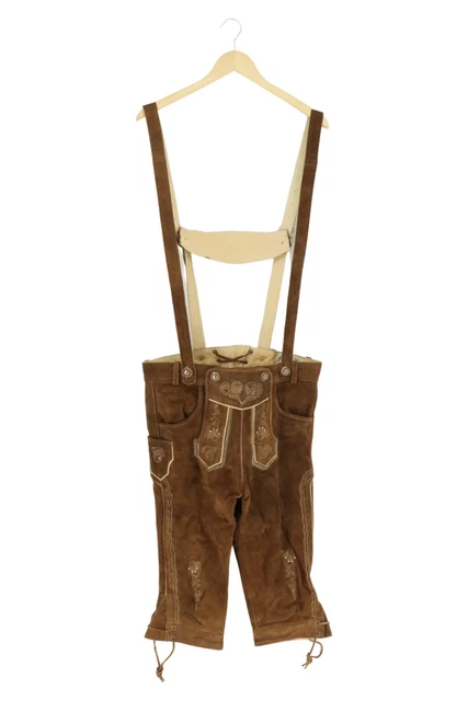 EDELNICE pantaloni folcloristici uomo taglia 48 - eleganza marrone - pantaloni in pelle per ogni ge