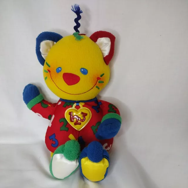Vintage 1999 Fisher Price Talking Cat  ABC Learning Plush Stuffed