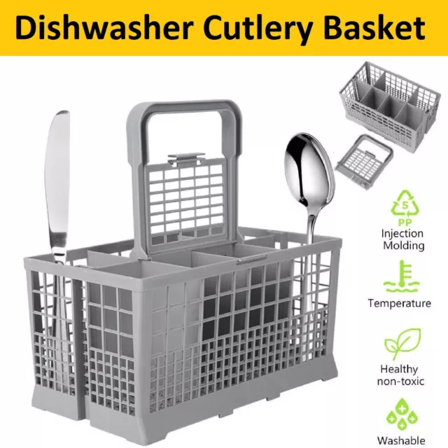 Universal Dishwasher Cutlery Basket Storage Organiser Cage Compartments Stands