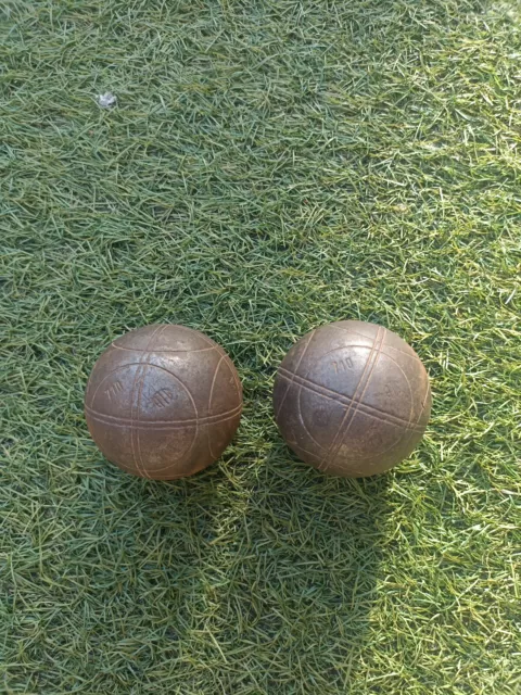 2 boules de pétanque OBUT ATC diamètre 73 poids 710