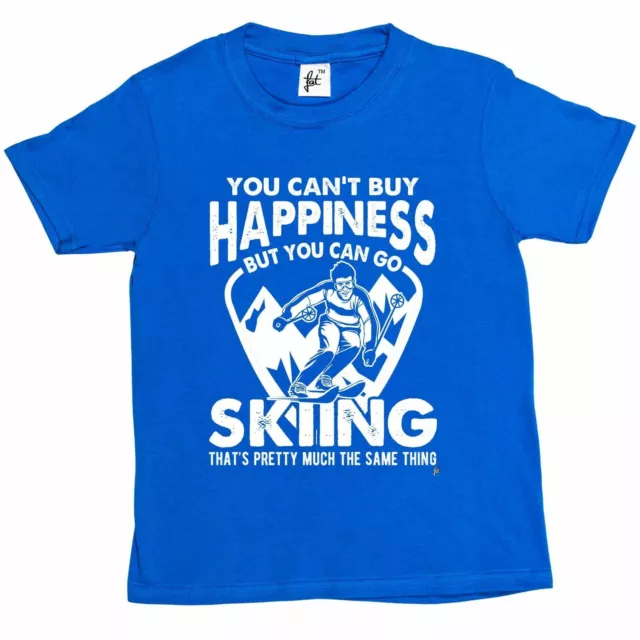 You Can't Buy Happiness But You Can Go Skiing Kids Boys / Girls T-Shirt