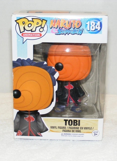 NIB FUNKO POP Shonen Jump Naruto Shippuden Tobi # 184 Vinyl Figure $8. ...