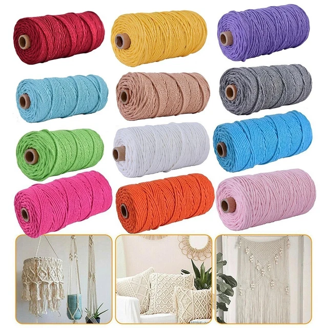Lo último Durable Cuerda de Algodón Color Artesanía Cortinas Cuerda Macramé Mesa Corredores