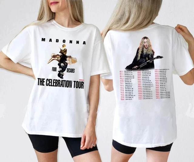 MADONNA THE CELEBRATION Tour 2023 2024 *2side TShirt Funny Vintage