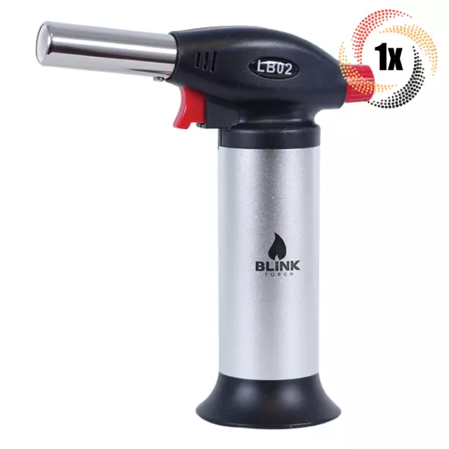 1x Torch Blink LB02 Silver Refillable Butane Torch | Adjustable Flame