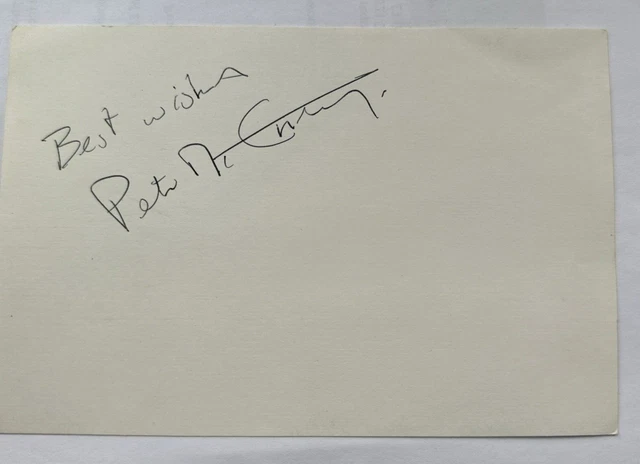 PETER  McENERY    - BRITISH ACTOR - AUTOGRAPH