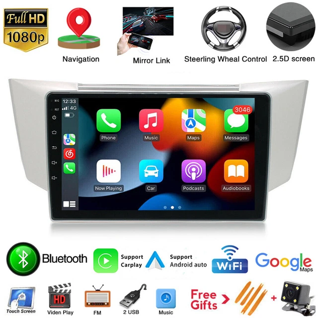 For Lexus RX300 330 350 2003-2010 Android 10 Car Stereo Radio Carplay GPS Navi