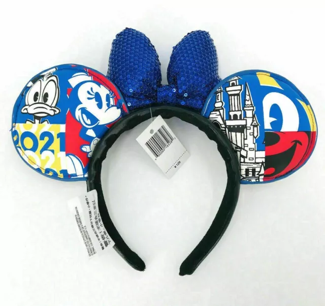 Disney Parks Donald Duck Minnie Ears Limited Mickey Mouse 2021 Blue Headband
