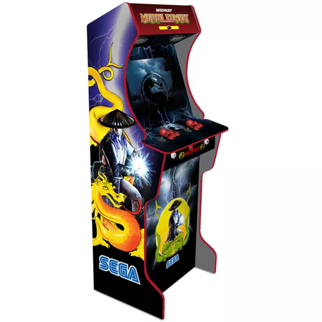 AG Elite 2 Player Arcade Machine - Includes Pinball Games - Mortal Kombat Theme