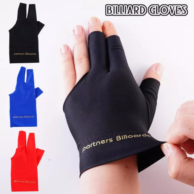 Snooker Billiard Gloves 3 Fingers Left and Right Hand Snooker Glove Pool M5A9