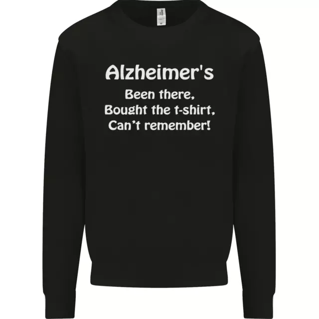 Felpa maglione Alzheimers Been There slogan divertente da uomo