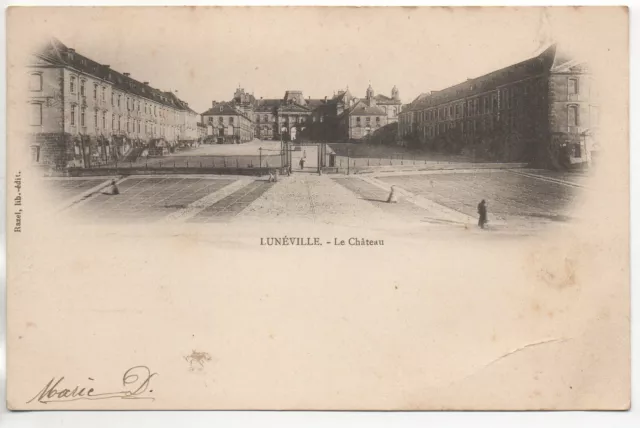 LUNEVILLE - Meurthe et Moselle - CPA 54 - le chateau carte 1900
