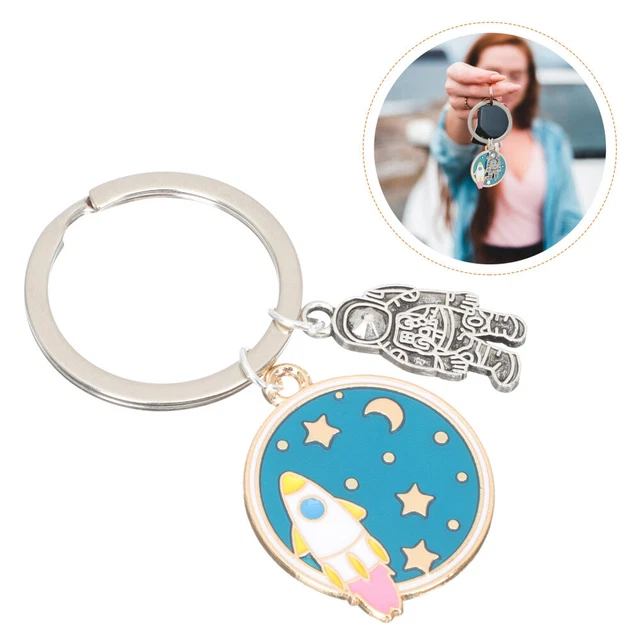 Key Fob Cover Space Child Keychains Car Keys Keyrings Car Keys Purse Charm