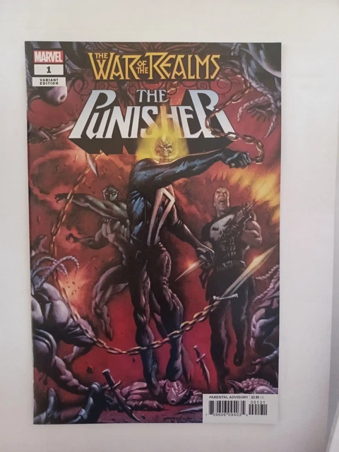 War of the Realms The Punisher #1  - 1:50 Variant - Texeira - Marvel 2019 - NM
