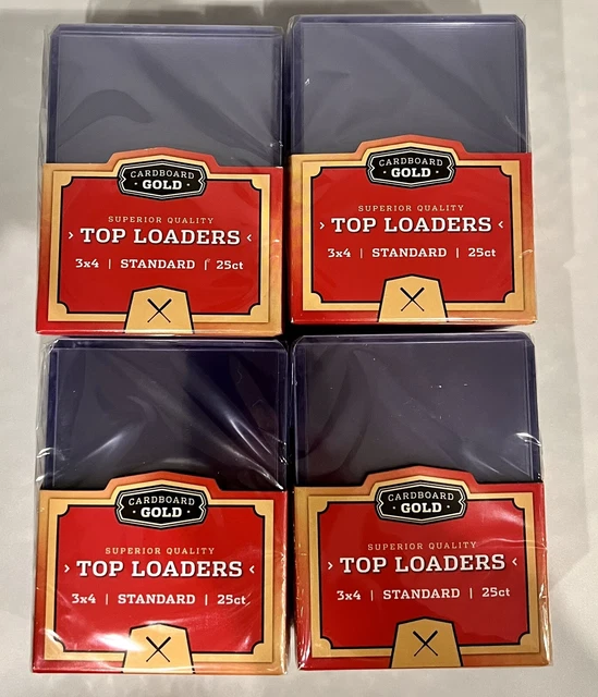CARDBOARD GOLD TOP Loaders Standard 3x4 CBG Toploader 100 14.00 PicClick