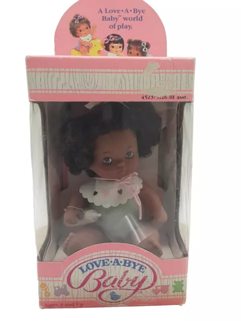 Vintage Hasbro Love A Bye Baby Doll 5126 Black African American 1987 New in Box