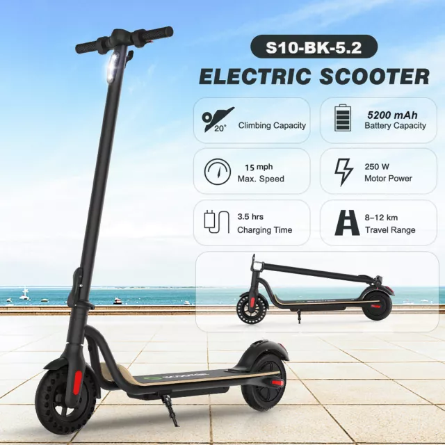 Erwachsene Elektroroller max 25km/h Elektro Scooter Faltbar E-Scooter schwarz