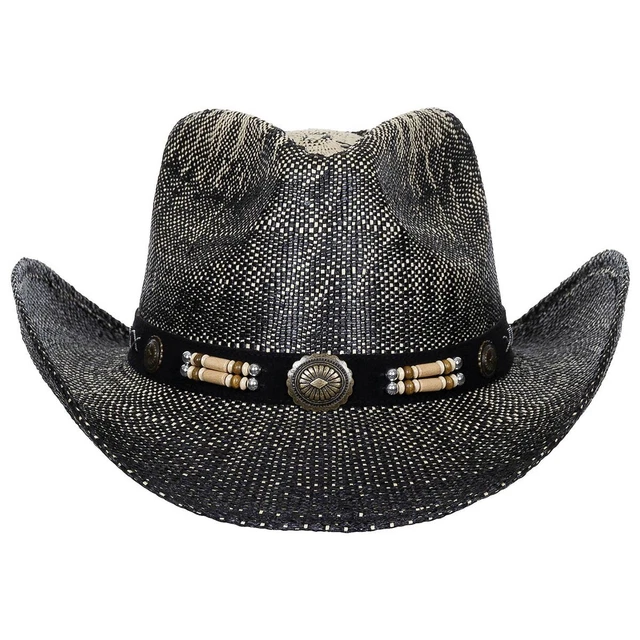 Cappello Di Paglia Cowboy Unisex - Estivo E Regolabile Con Fascia - Foto 6