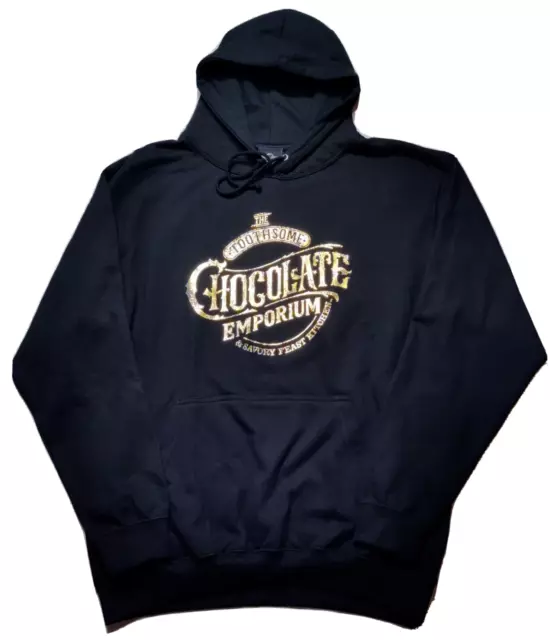 UNIVERSAL STUDIOS The Toothsome Emporium & Savory Feast Kitchen Large Hoodie NEW