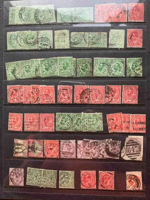 Vintage stamps lot,60+ pieces.Victoria,Edward VII,George V.Used