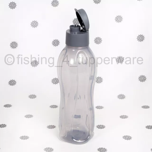 NEW Tupperware 750ml Flip Top Eco Drink Bottle in Grey