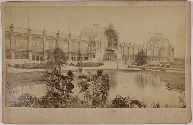 Architecture métallique Paris Expo universelle Photo Carte Cabinet Ln6 Vintage