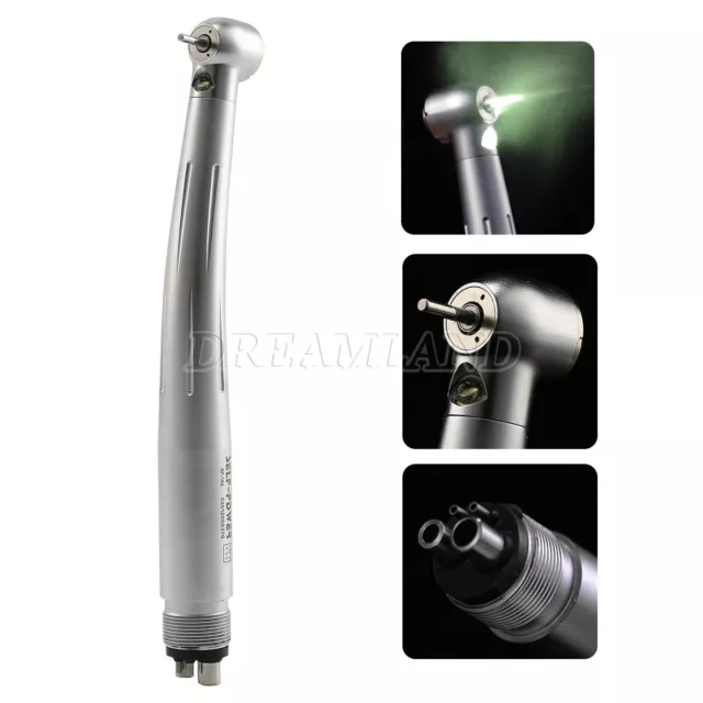 NSK Style Dental E-generator LED High Speed Handpiece Push Button 4 Hole 2