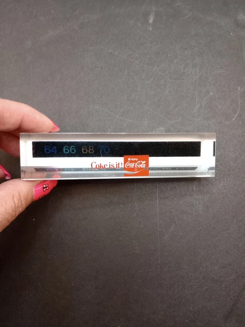 Vintage Coca-cola Digital Desk Thermometer No Box. Estate Sale
