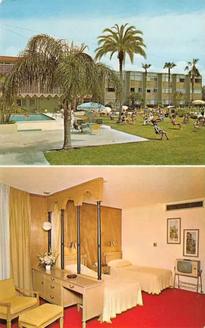 Safety Harbor, FL Florida SAFETY HARBOR SPA Roadside Hotel POOL~ROOM/TV Postcard