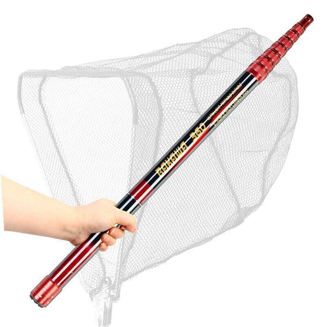 Lightweight Telescopic Carbon Fiber Fishing Net Fish Extending Foldable Pole