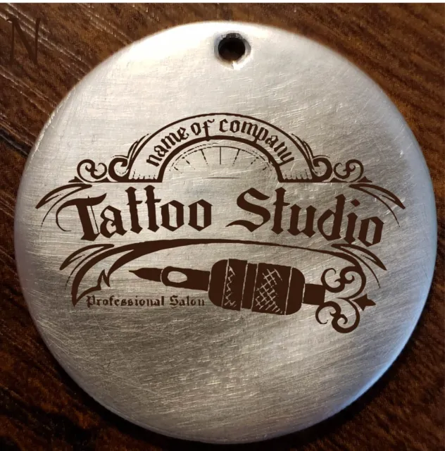 Custom Morgan Dollar Love Tatoo Studio Logo  Engraved