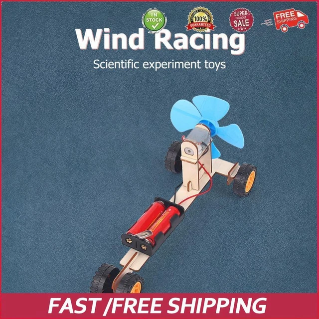 DIY STEM KIT Toy Electric Windmill Car Model Parent-child Interaction ...