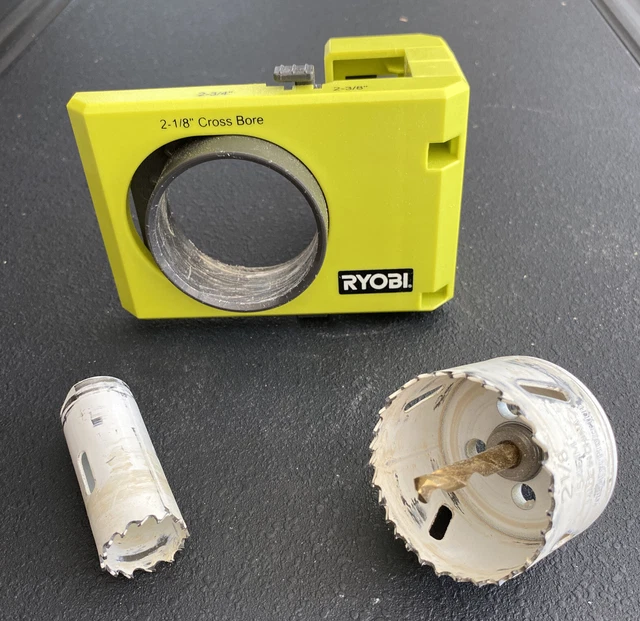 RYOBI Hole Saws Bits Wood/Metal Door Lock Installation Kit Power Tool Accessory