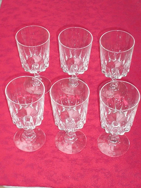 Lot De 6 Verres à Digestif En Cristal D'Arques - Petits Verres Apéritif Vintage
