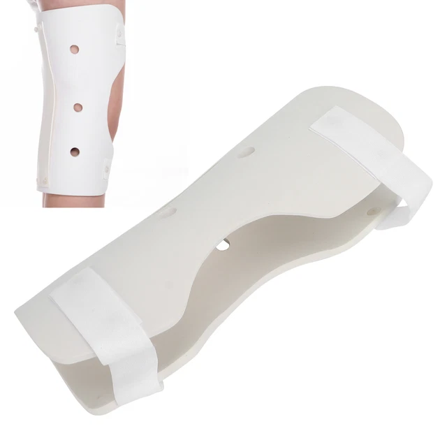 Knee Splint Immobilizer Compression Sleeve Straight Leg Support Brace(Right HR6