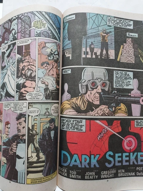 THE PUNISHER ANNUAL #2 VF/NM 1989 Punisher & Moon Knight 1st meet..Marvel Comic 3