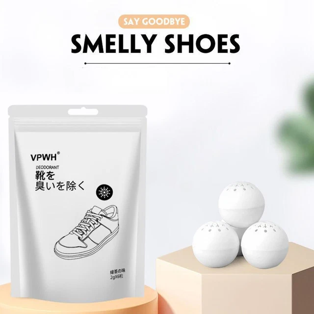 1/6X NUEVO Desodorante Refrescante Bolas para Zapatos Fragancia de Té S3 US tu1 Z69C