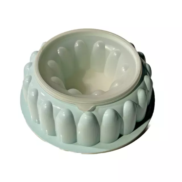Juego de 3 piezas de anillo de hielo molde de gelatina verde TUPPERWARE 1201 1202 1203 limpio vintage