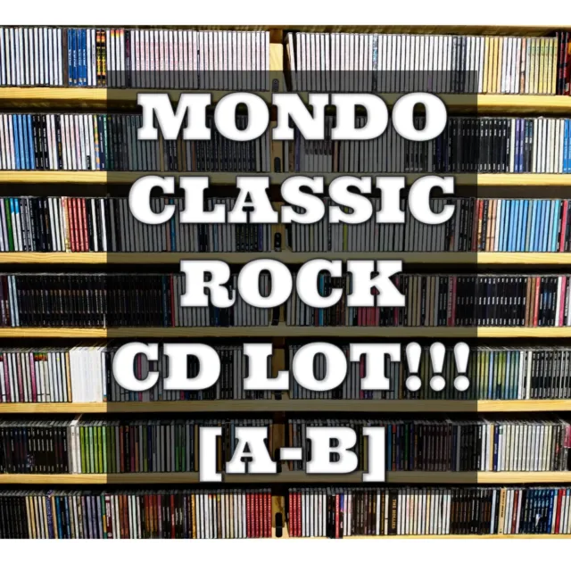 60's 70's 80's CLASSIC ROCK - CD LOT [A-B] / NEW CASES / ALL GRADED EX TO MINT!