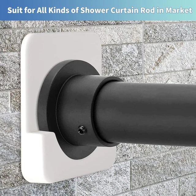 ADHESIVE SHOWER CURTAIN Rod Tension Holder,Shower Curtain Rod Holder