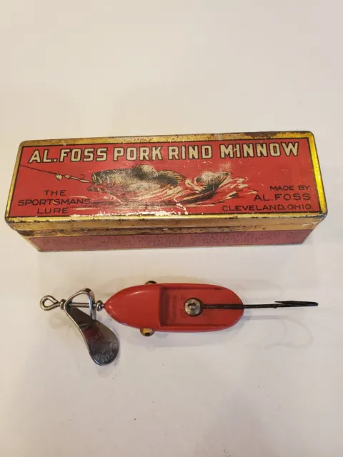 VTG 1920S HEDDON-STANLEY Ace Weedless Pork Rind Minnow Fishing Lure $80.00  - PicClick