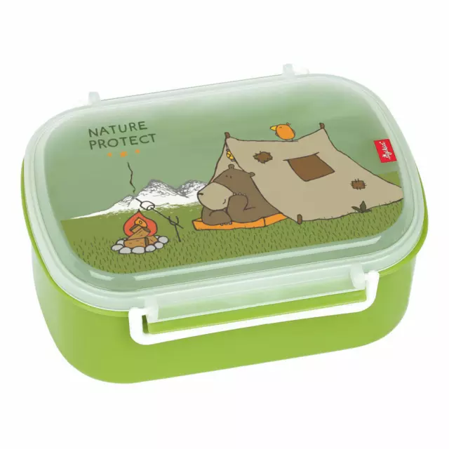 sigikid Brotzeitbox Forest Grizzly Brotdose Butterbrotdose Kinder Kunststoff