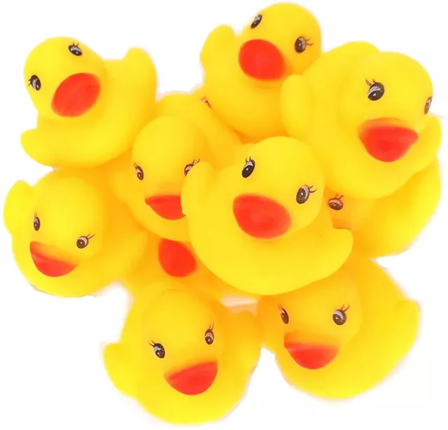 12x Quietscheente  Badeente Badeenten Quietscheentchen Gummiente Entenangeln