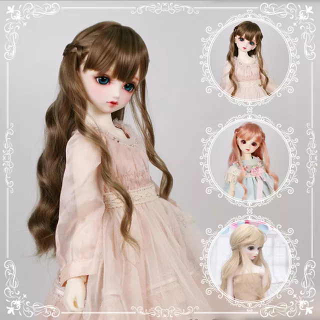 Wave Curly Long Wigs 1/3 1/4 1/6 BJD Accessories Only Wigs Not Include Doll DIY