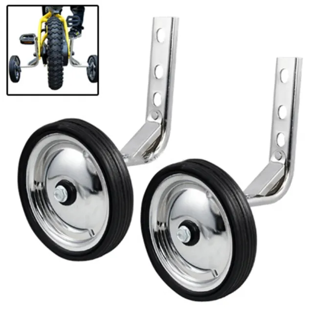 2X Kids Bike Training Wheels For 12-14-16-18-20" Bicycle Heavy Duty Stabilizer