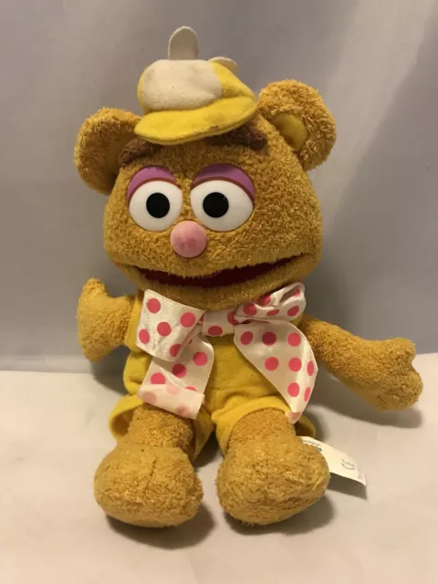 Fozzie Bear Plush Bean Bag Doll Muppets 9 inch Jim Hanson’s Muppet Babies Yellow