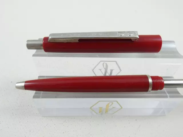 Vintage Papermate Profile Red Ballpoint Pen, CT, Blue Ink    "Near MINT"
